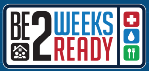 Be 2 weeks Ready logo from ​Oregon Department of Emergency Management